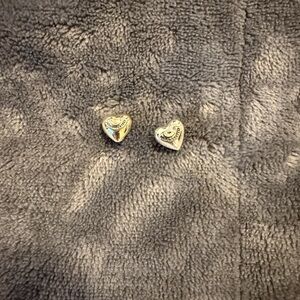 Juicy Couture Silver Heart Earrings